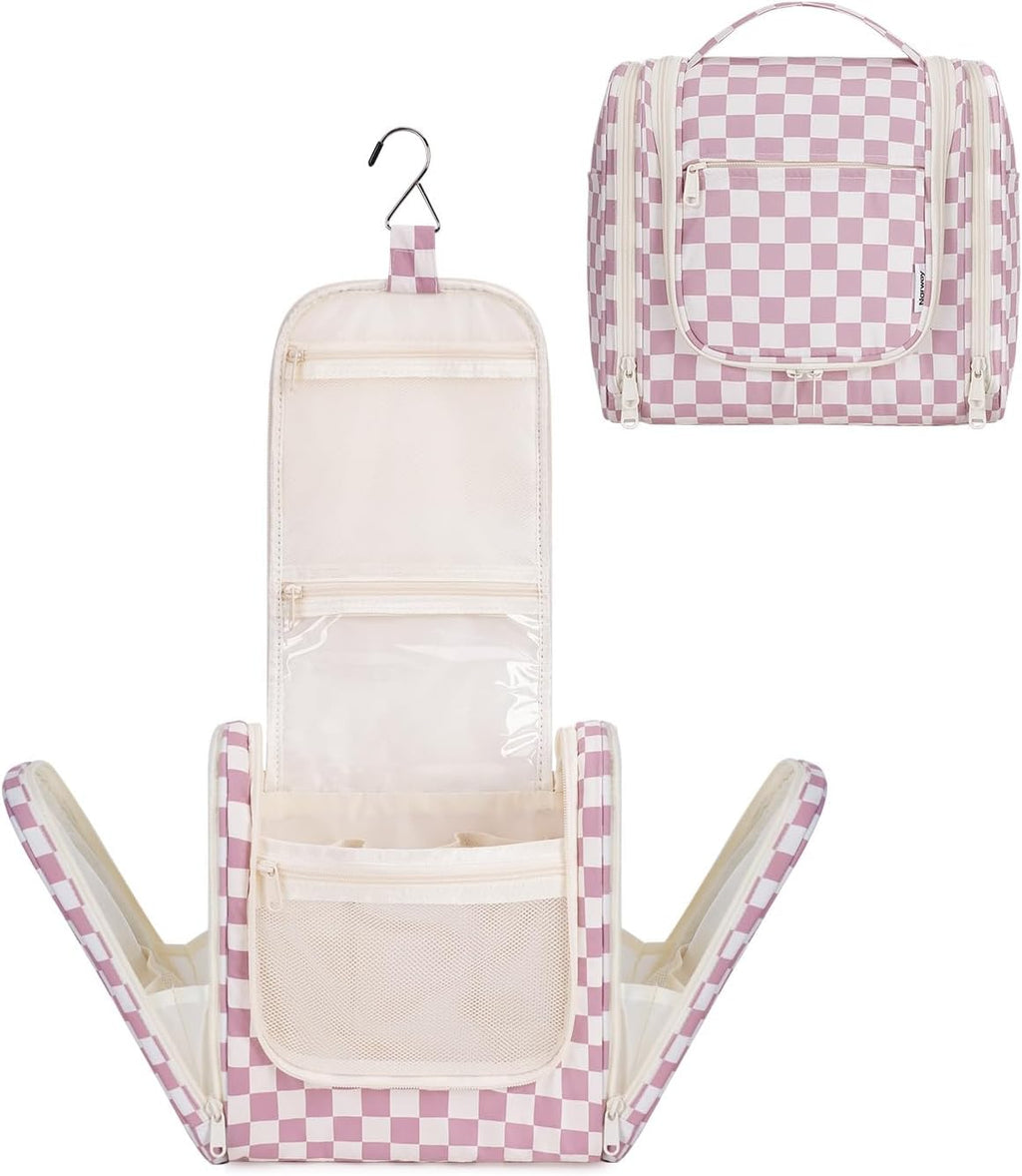 Narwey Hanging Toiletry Bag for Women Travel Makeup Bag Organizer Toiletries Bag for Cosmetics Essentials Accessories