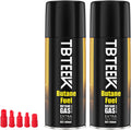 TBTeek Butane Refill, Ultra-Refined Lighter Fluid Refill, 100ml Butane Fuel Refill, Butane Canister for Torch Lighter, Butane Torch, Kitchen Blow Torch (2 Can)