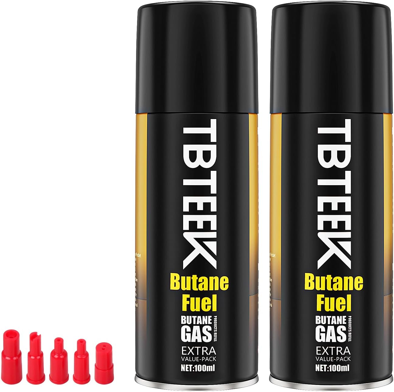 TBTeek Butane Refill, Ultra-Refined Lighter Fluid Refill, 100ml Butane Fuel Refill, Butane Canister for Torch Lighter, Butane Torch, Kitchen Blow Torch (4 Can)