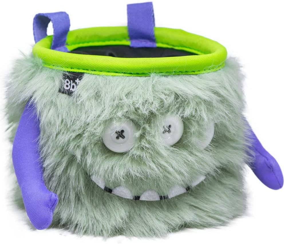 8BPLUS Chalk Bag for Climbing, Bouldering, Belt and Giftbox Included - Wide Opening - Brush Holders, for Left & Right Handers (Marty)