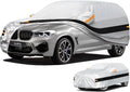 10 Layer SUV Car Cover Waterproof All Weather,100% Waterproof Outdoor SUV Car Covers Rain Snow UV Dust Protection. Custom Fit for BMW X3, Audi Q5,Jeep Wrangler, Chevy Equinox,etc Silver