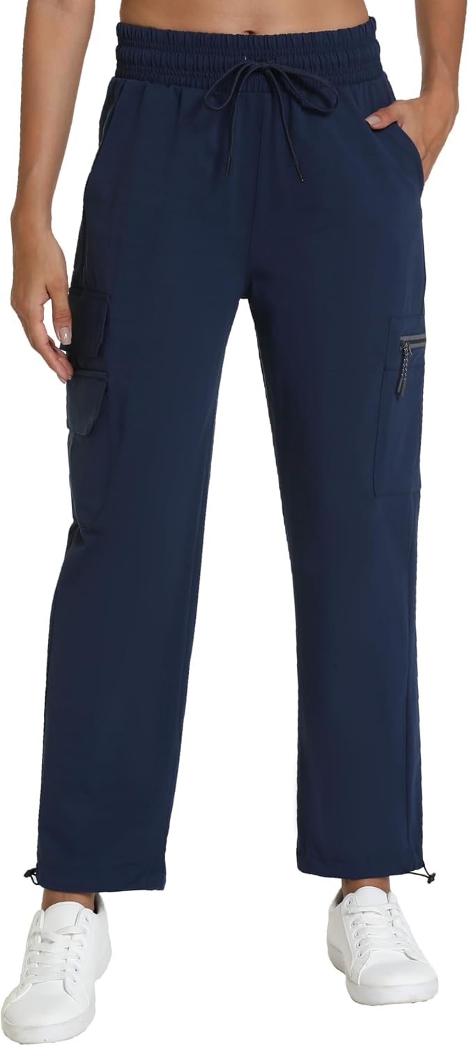 Rrosseyz Women's Hiking Pants with Pockets Lightweight Water Resistant