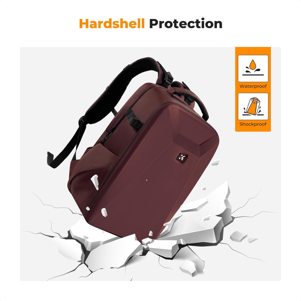 K&F CONCEPT Camera Backpack,Hardshell Photography DSLR Camera Bag