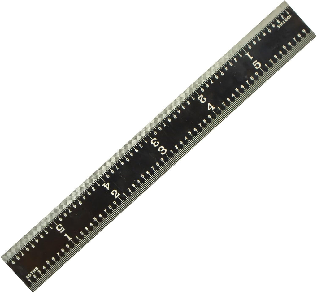 PEC Tools 6" Metal Rule, Designed for High-Accuracy Industrial Environments, Made in USA