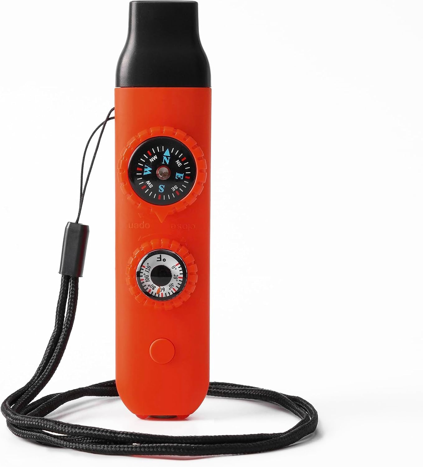 Emergency Survival Safety Whistle，Whistle for Kids with Lanyard,Compass,Thermometer,Ideal for Kayaking, Boating, Hiking, Camping, Climbing