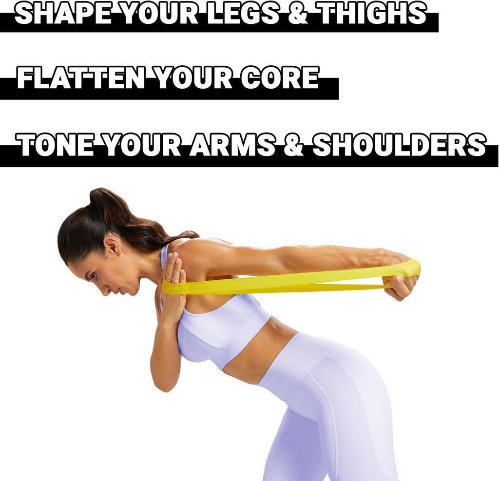 Beachbody Resistance Bands for Booty and Thigh Workouts, Unisex Strength Workout Exercise Loops for Women & Men, Light, Medium & Heavy Resistance Levels, 12 Inch, 3 Pack
