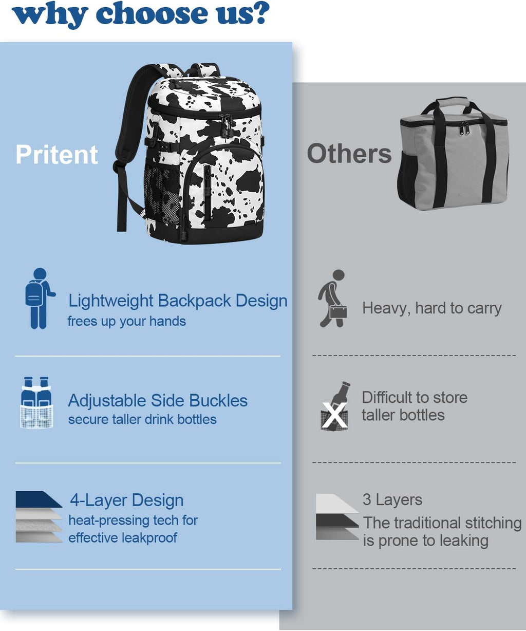 Cooler Backpack Insulated Leakproof Soft Cooler Bag Ice Chest for Women