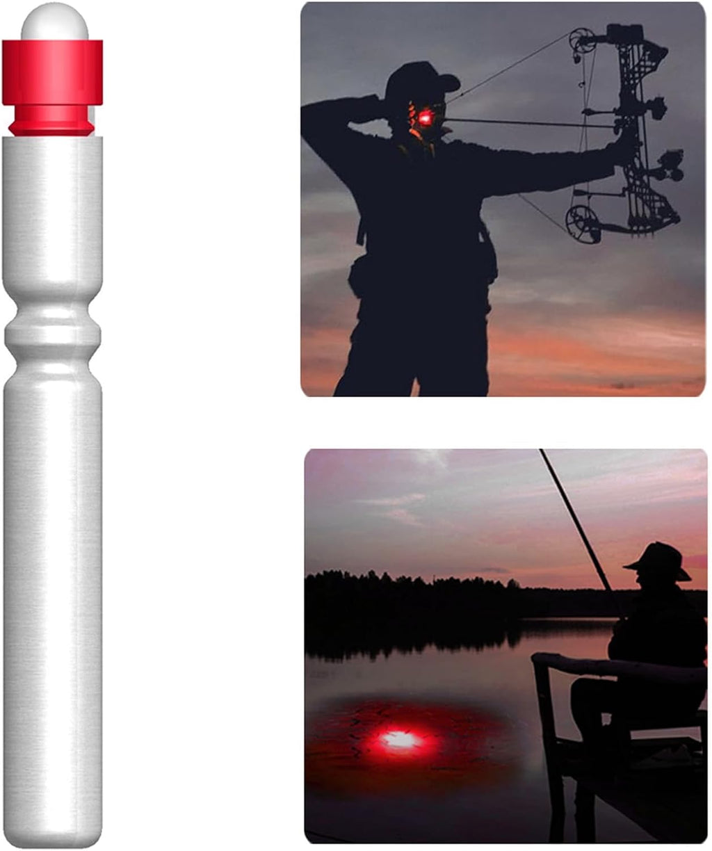 CosiComu Fishing Bobber Lights,Night Fishing Float Lights,Fishing Glow Sticks,Lighted Nocks for Arrows 6-Pack