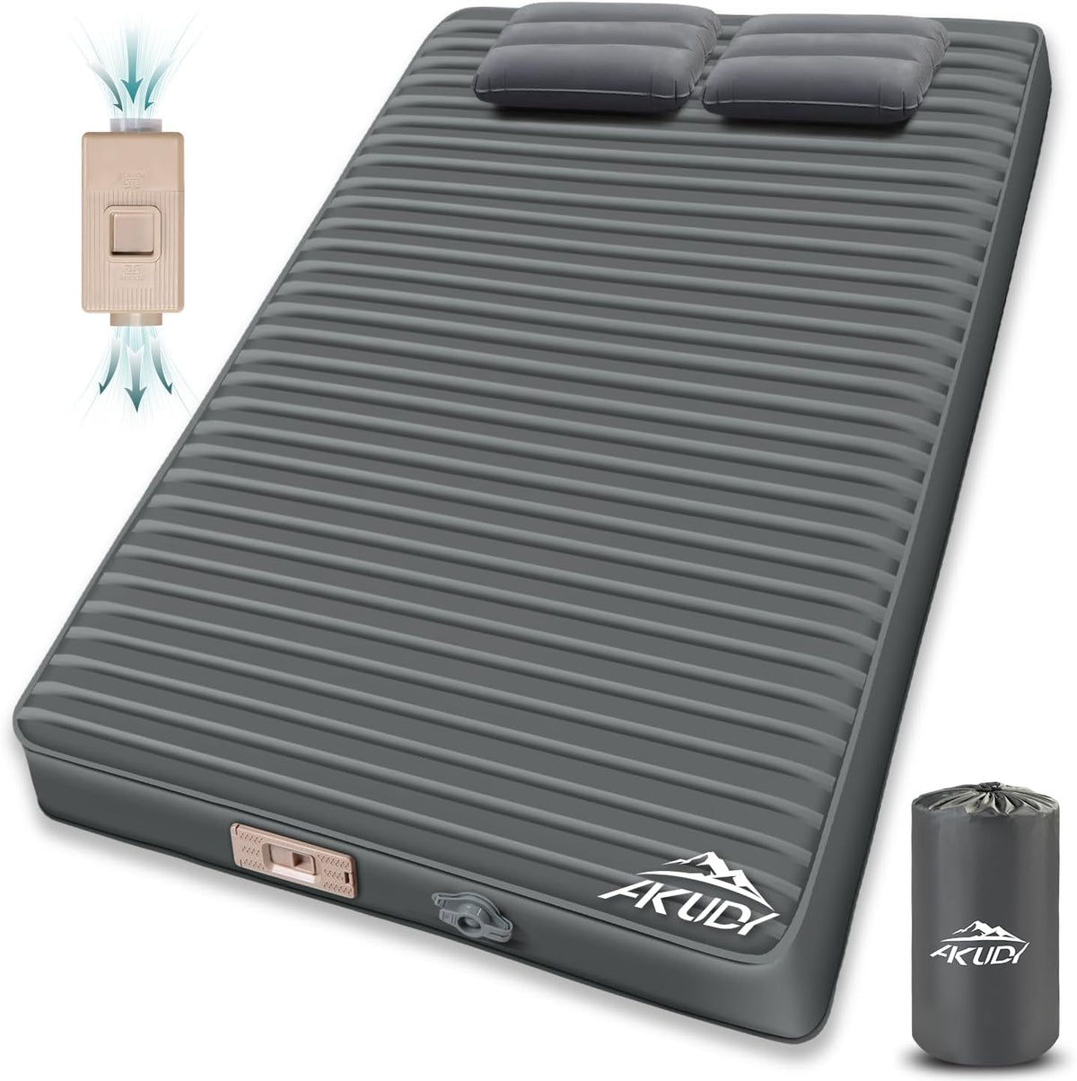 Self Inflating Sleeping Pad with Electric Pump