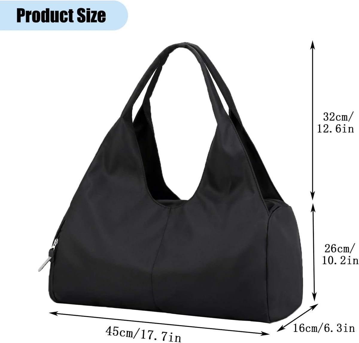 Forestfish Gym Bag For Women With Shoes Compartment & Wet Dry