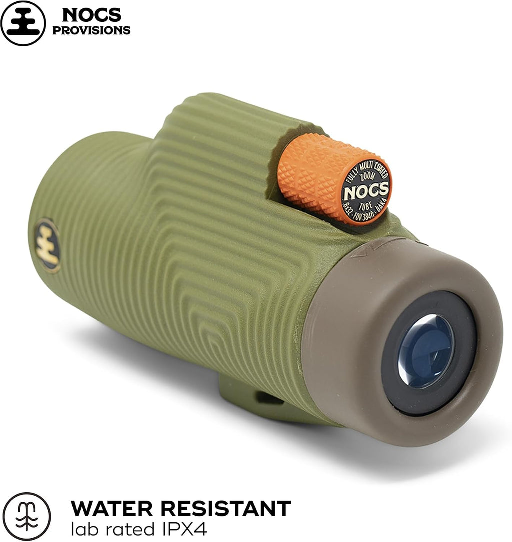 Nocs Provisions Zoom Tube 8x32 Monocular, Bird Watching & Backpacking