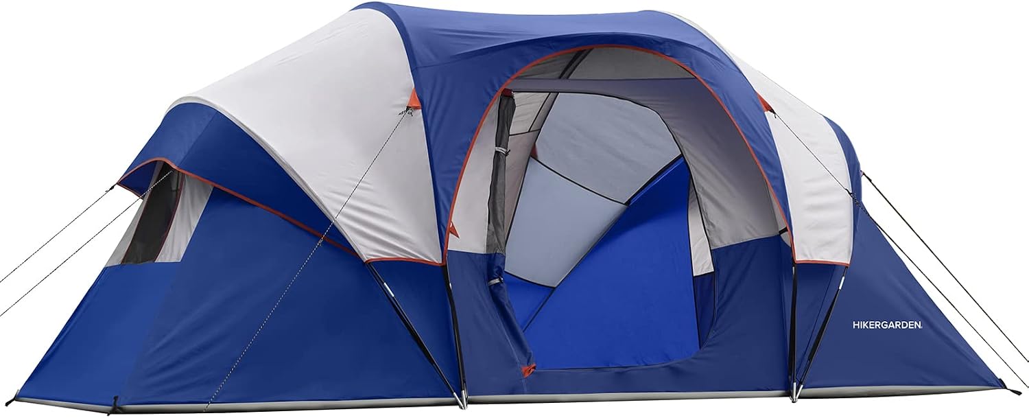 HIKERGARDEN 10 Person Tents for Camping Family Outdoor Dome Tent