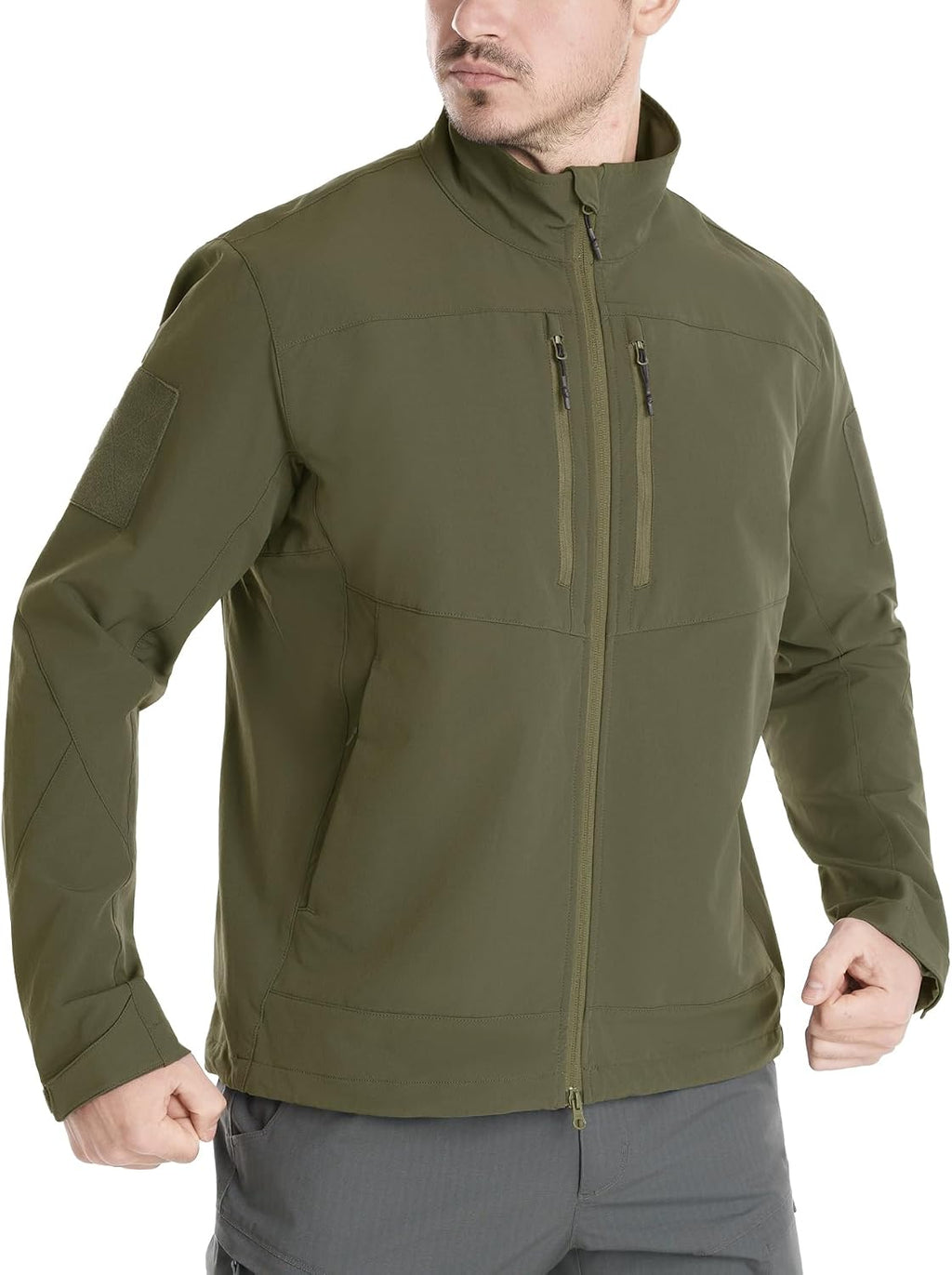 Men's Lightweight Tactical Jacket 4-Way Stretch,Waterproof