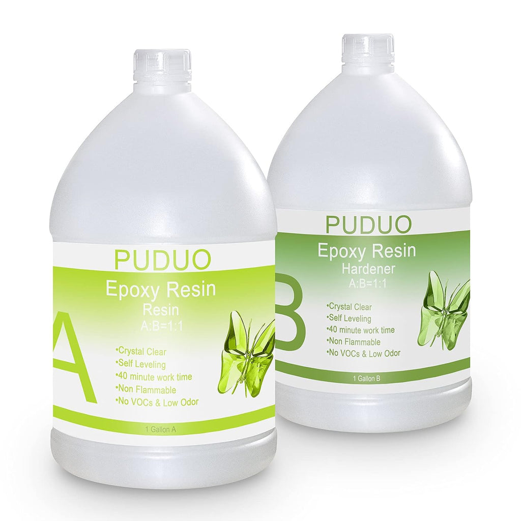 Puduo Epoxy Resin Crystal Clear Art 2 Gallon Kit