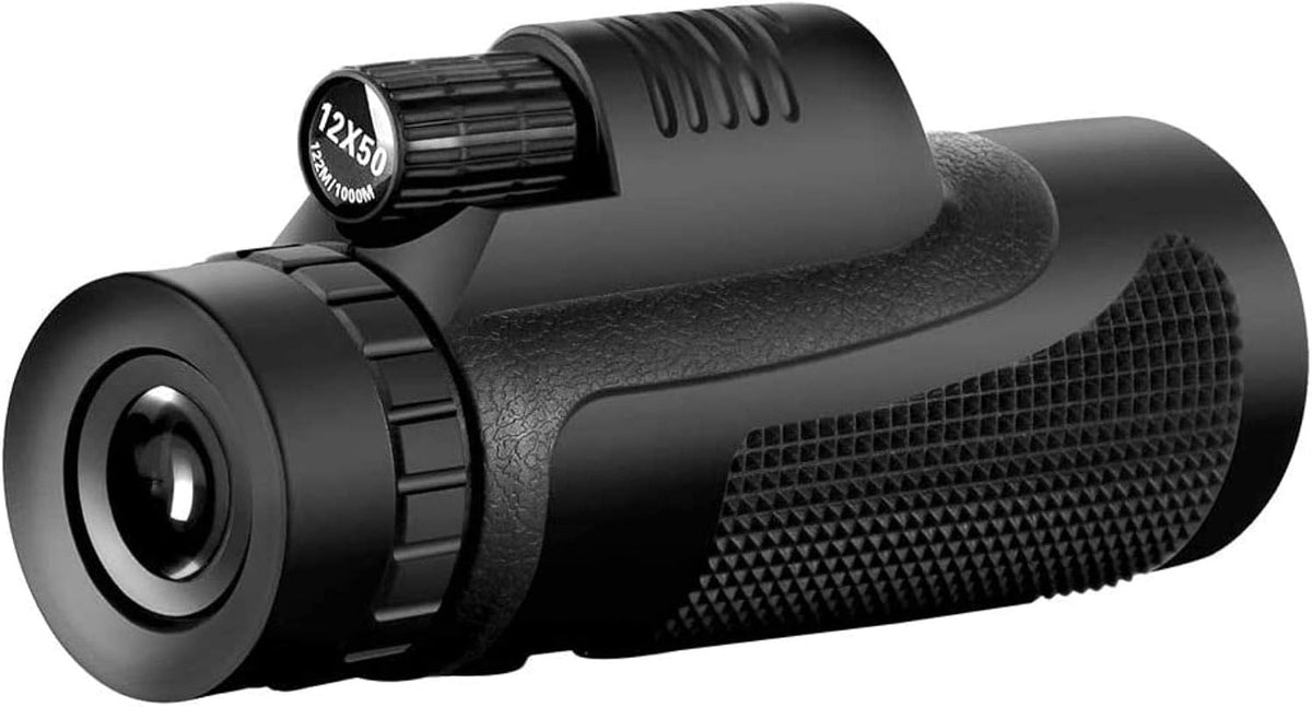 Portable Binoculars High Power Monocular 12x50 Monocular Telescope Hd Mini Monocular Outdoor Camping Scopes with Phone Clip Tripod