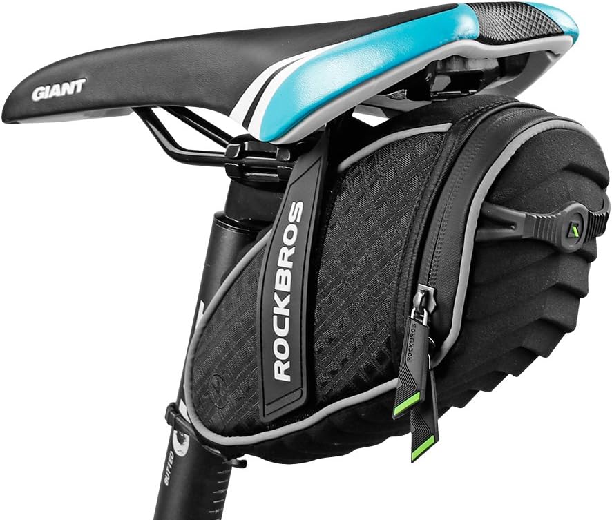 ROCKBROS Bike Saddle Bag Under Seat Bicycle Seat Bag 3D Shell for MTB/Road