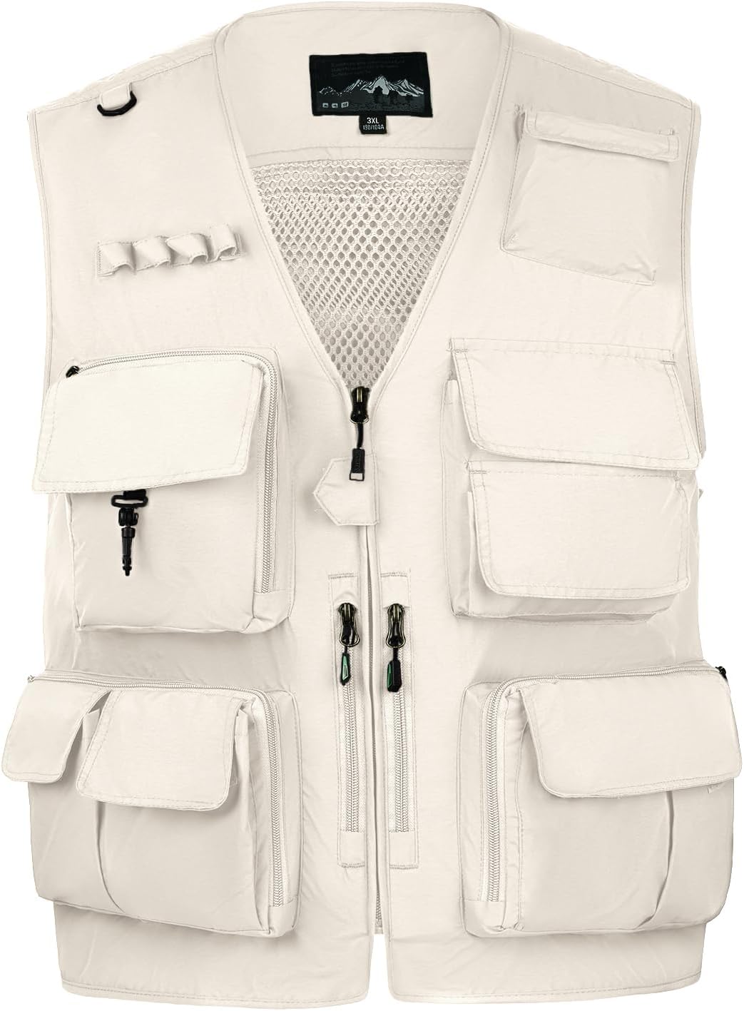 AOTORR Mens Outdoor Work Safari Cargo Photo Travel Fishing Vests for Men with Multi-pockets