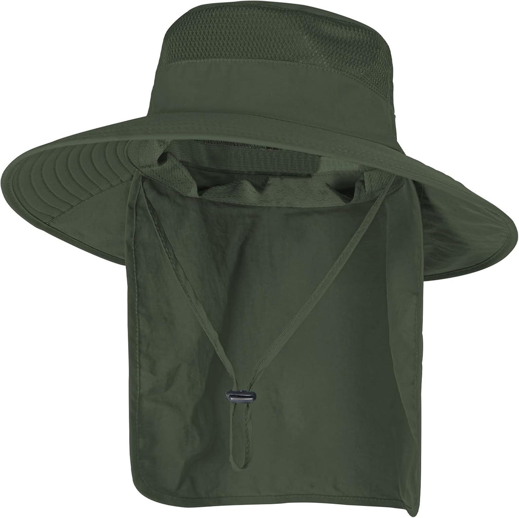 ZOORON Sun Hats for Men Women with Neck Flap Fishing UPF 50+ UV Protection