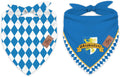 JarThenaAMCS 2Pcs Oktoberfest Dog Bandana German Bavarian Beer Triangle Pet Scarf Adjustable Pet Neckerchief for Medium Large Dog Cat Birthday Costume Accessories