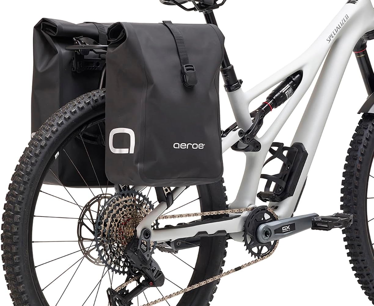 AEROE Spider Pannier Rack, Fits Mountain Bikes E MTB, Electric Mountain Bikes, Gravel. Easy Install & Use, Fits Any Brand Pannier Bag & Rack Trunks, Holds 35Lbs