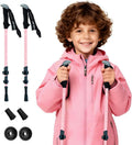 Hiking Trekking Poles for Kids, 2 Pack Anti Shock, Adjustable, Collapsible Hiking Poles for Trekking or Walking, Lightweight Aluminum Sticks