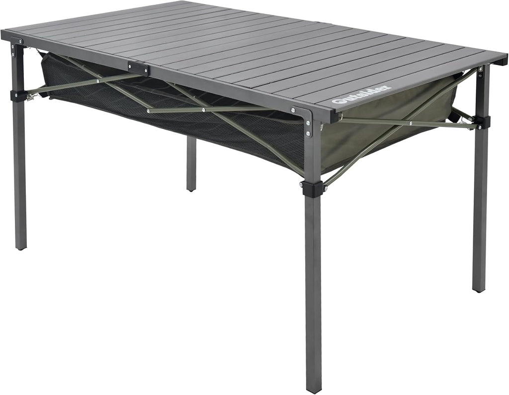 OUTSIDER Portable Aluminum Roll-Up Camping Table
