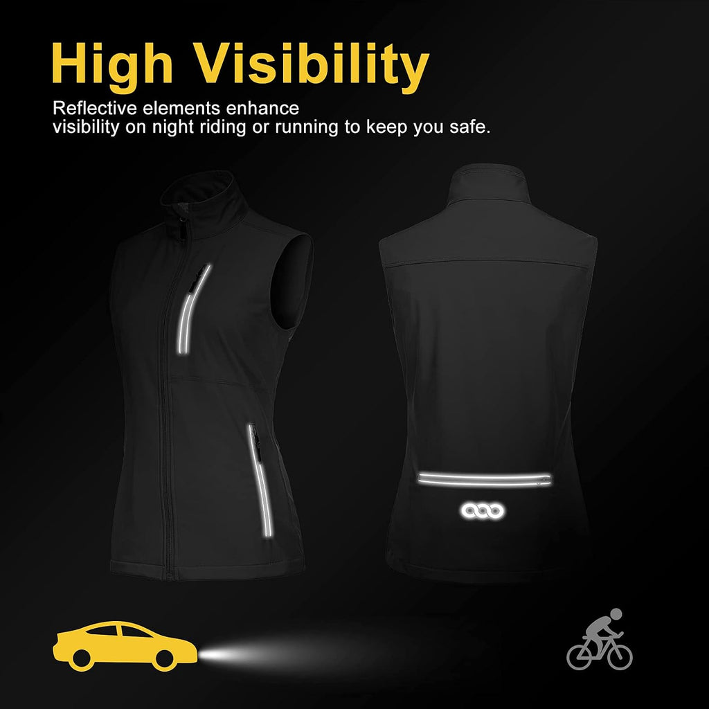 33,000ft Women's Lightweight Running Vest with 6 Pockets for Travel Golf