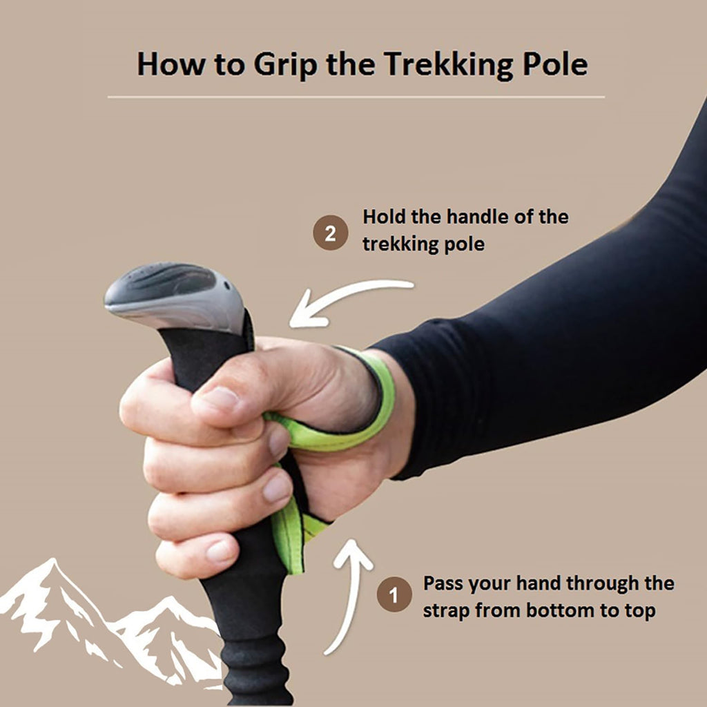 ATUNAS Trekking Poles, 2-Pack Lightweight Aluminum Collapsible Hiking Sticks with EVA Grip and Quick Lock for Men and Women