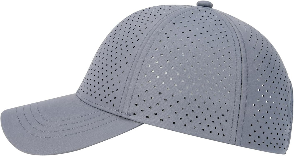 FEINION Men Laser Mesh Breathable Snapback Baseball Cap