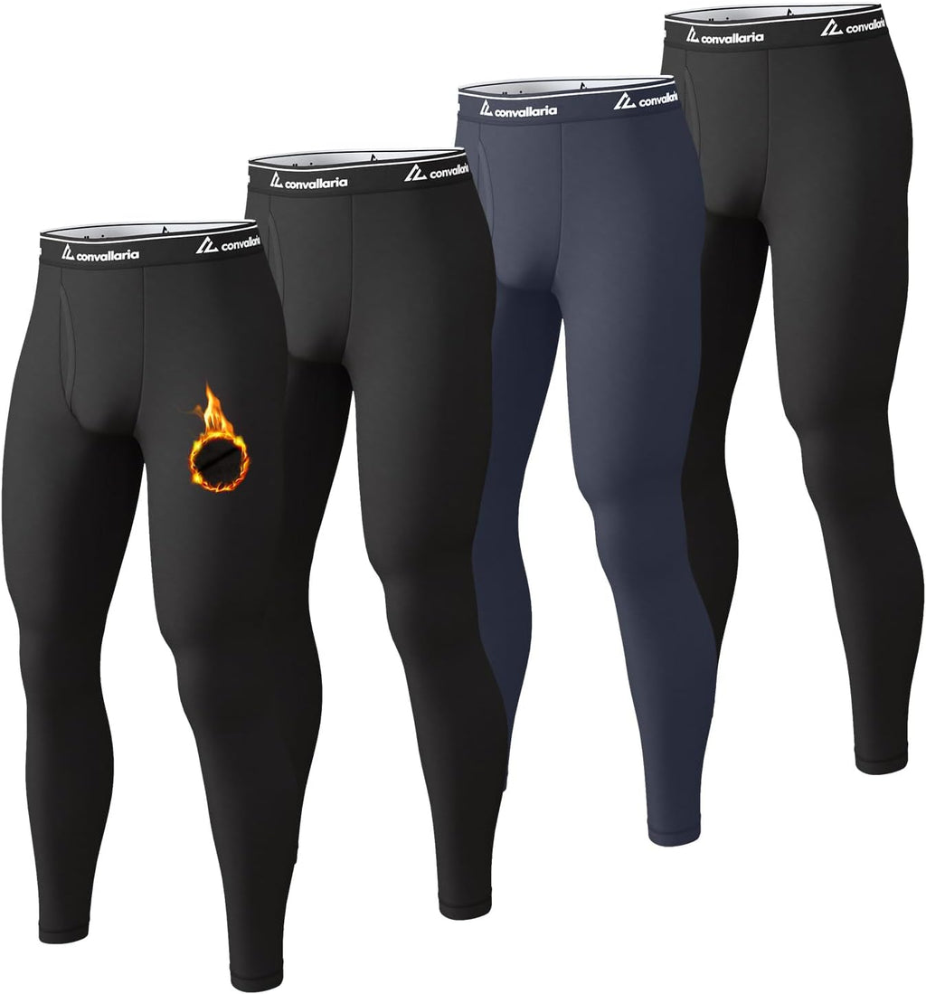 Men's Thermal Pants Long Johns Bottom Athletic Base Layer
