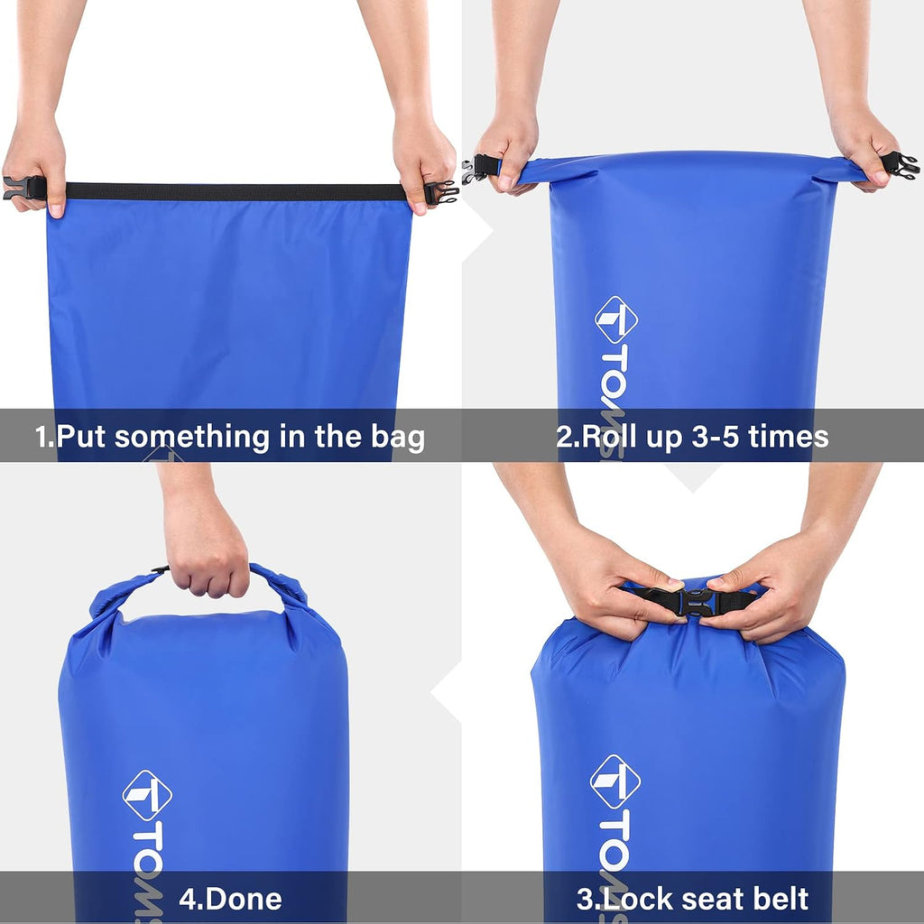 TOMSHOO 3-Pack/5-Pack Dry Bag Lightweight Waterproof