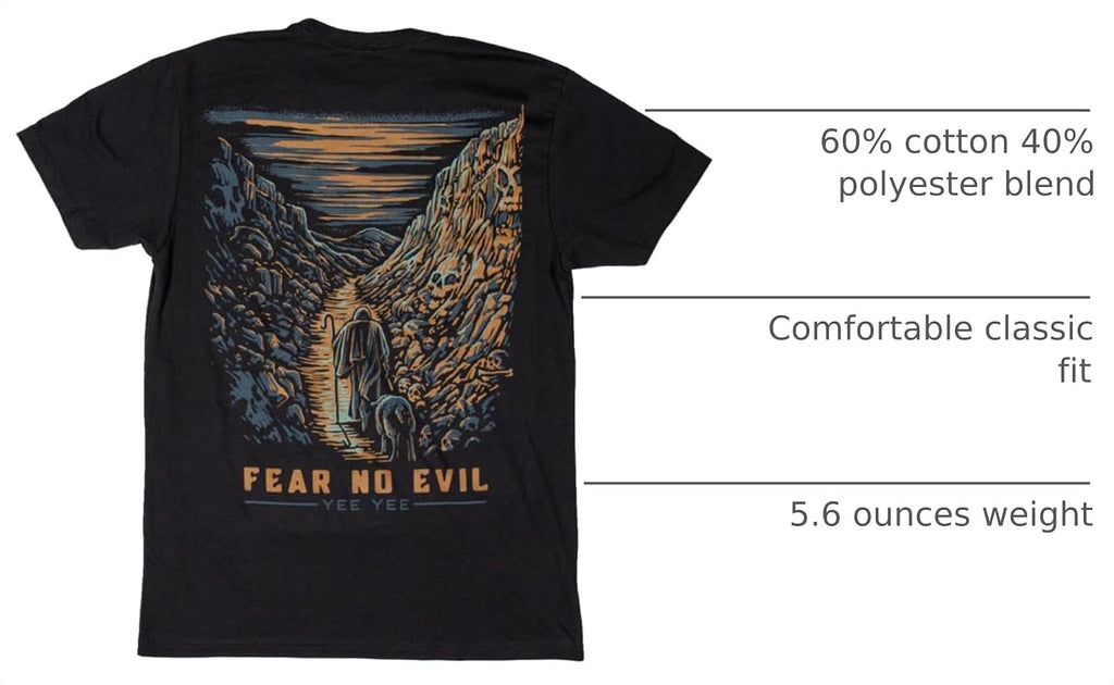 Yee Yee Apparel Christian Faith Graphic Tee Shirt – Men’s Christian Graphic Tees and Short Sleeve Shirts
