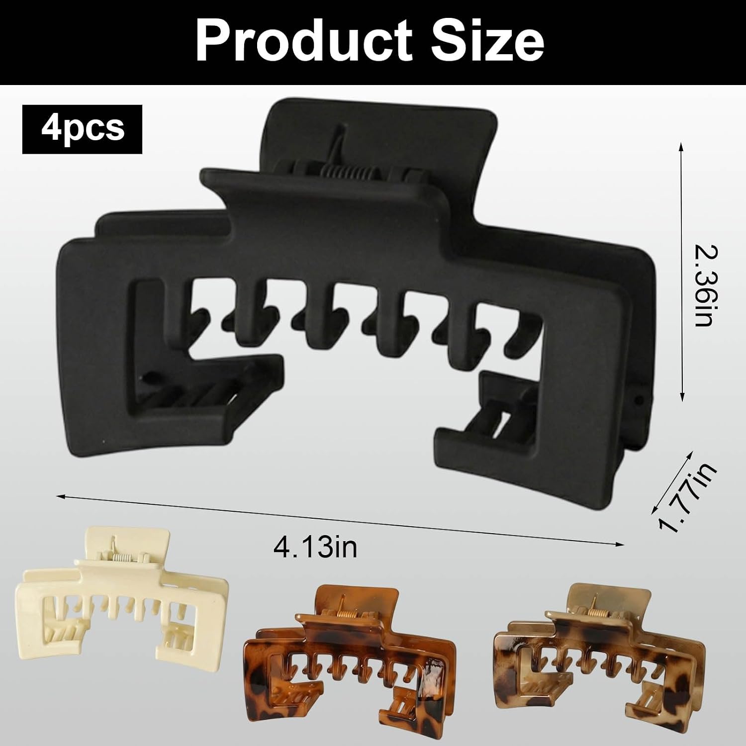 Hat Claw Clips for Women, 4-Piece Set with Four Color Options, Secure Baseball Cap Hair Accessories, Durable PVC Material for Active Lifestyles, Ideal for Sports and Outdoor Activities