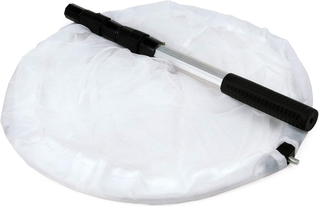 Insect and Butterfly Net with 12" Ring, 24" Net Depth, Handle Extends to 36 Inches