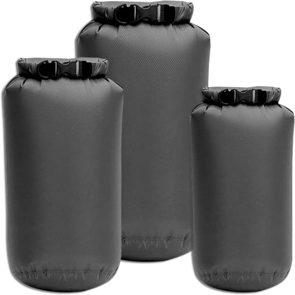 Waterproof Dry Bags 3 Pack (5L, 10L, 20L) - Lightweight Waterproof Storage Bags for Travel, Boating, Fishing, Rafting, Swimming, Camping & Outdoor Activities - Durable & Compact Design, Red