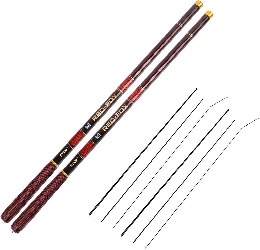 Goture Telescopic Tenkara Fishing RodPortable Hand Fishing Poles 12-24Ft