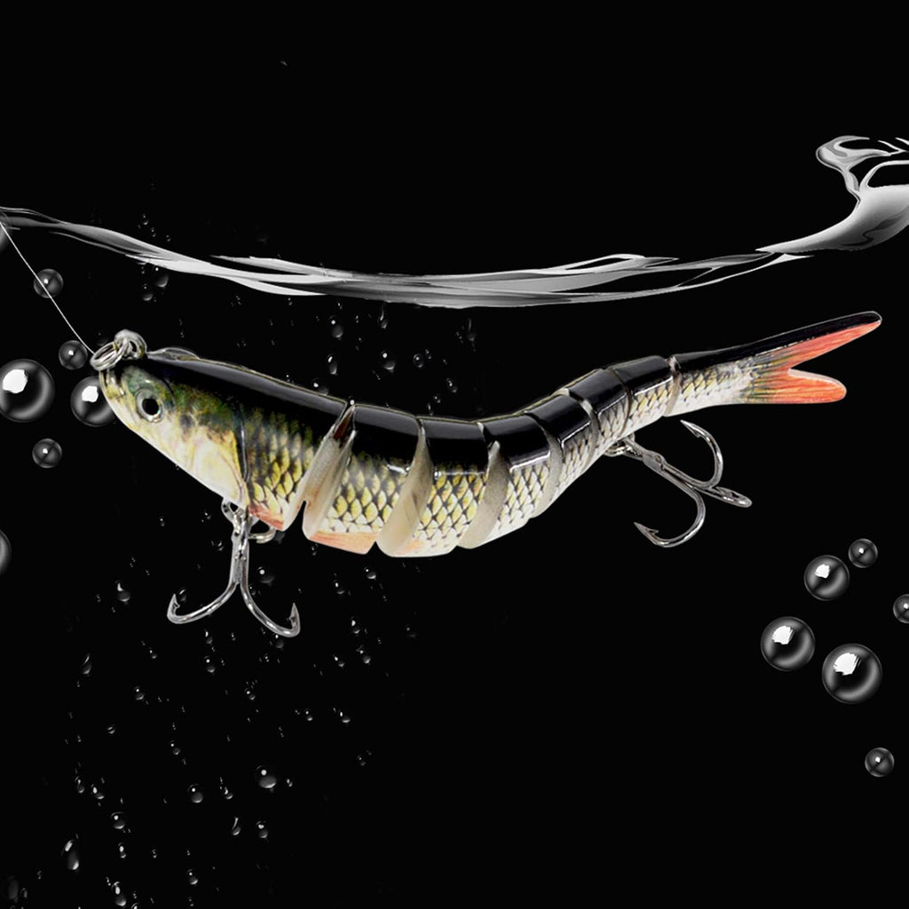 Fishing Lures for Bass Trout Topwater Multi Jointed Swimbaits