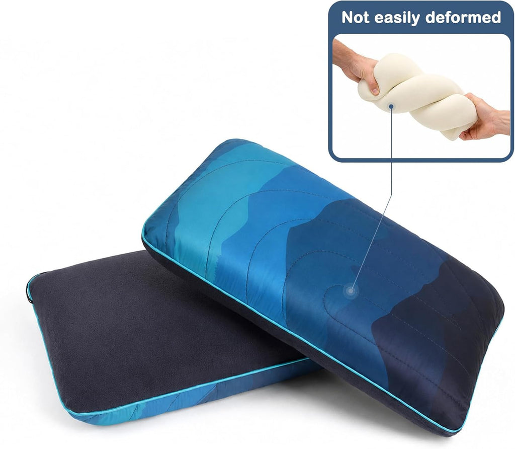Camping Pillow Memory Foam Travel Pillow Packable Backpacking