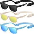 Baby Infant & Toddler Sunglasses with Strap, Boys & Girls 0-24Months, UV400
