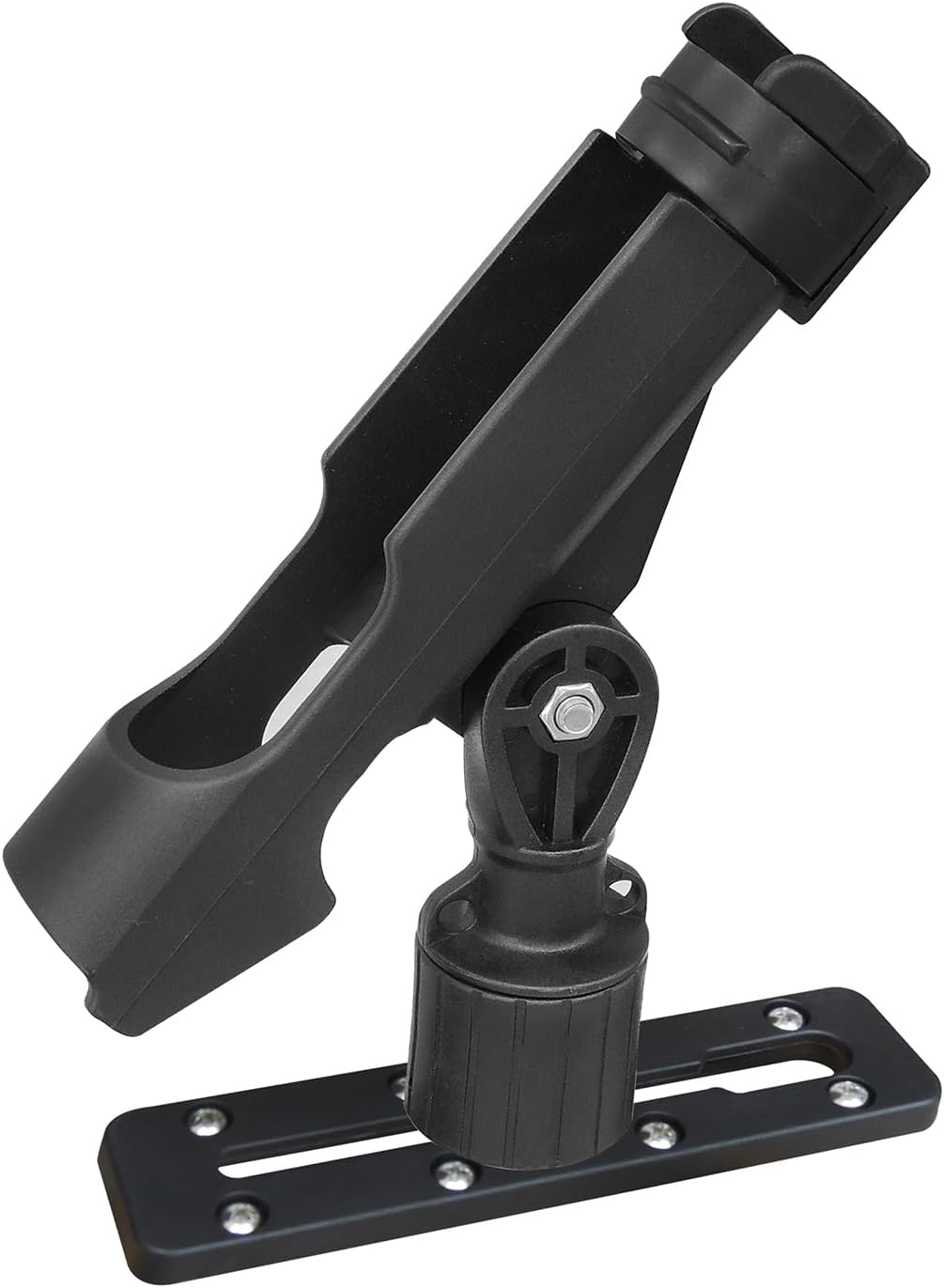 Kayak Fishing Rod Holder , Fishing Boat Rods Holder with T-Shaped Screw, 360° Adjustable Kayak Fishing Pole Holder Mounted Track or Kayak