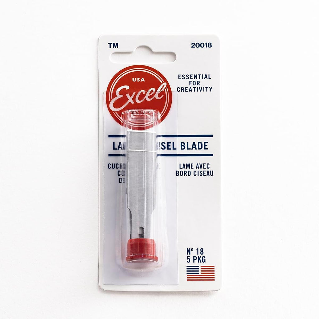 Excel Blades #18 100-Pack Wood Chisel Blades, 1/2-Inch Carbon Steel, USA