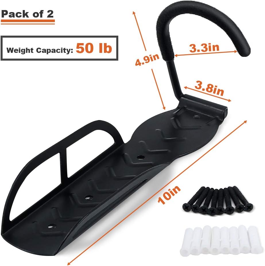 Wallmaster Bike Storage Rack for Garage, Wall Mount Bicycles Hanger