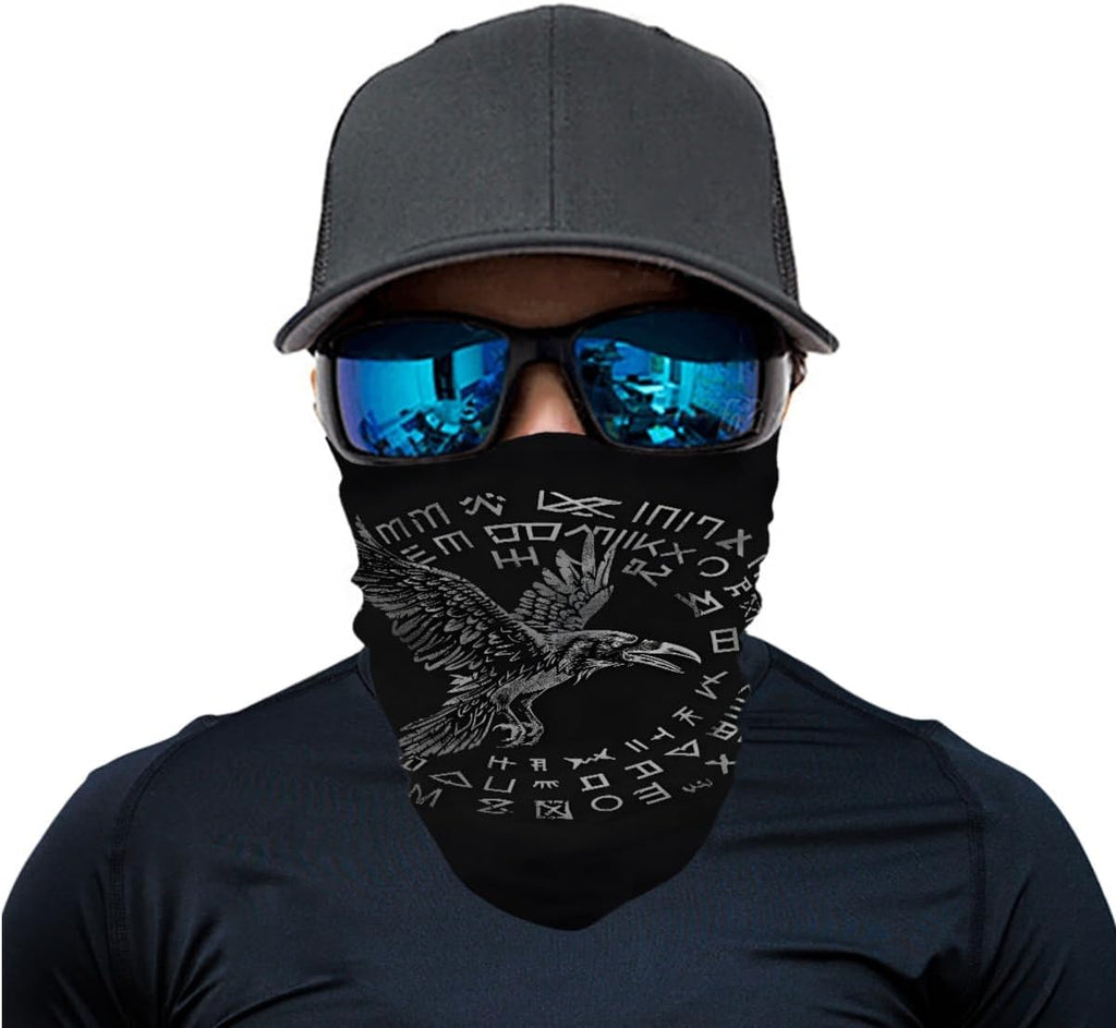 Cool Skull Face Bandanas Sports Casual Headwear Viking Neck Gaiter