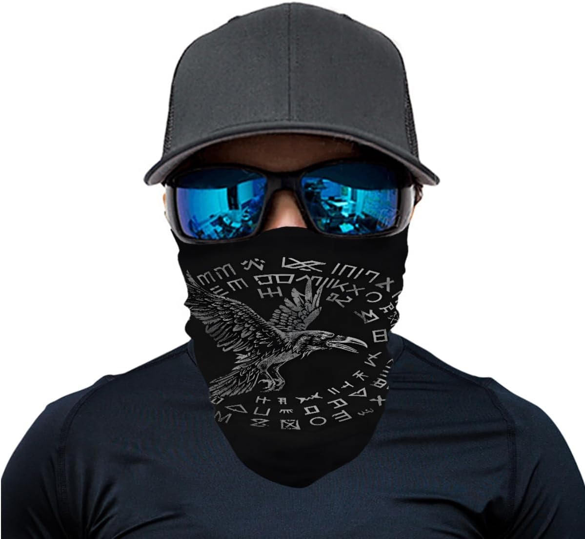 Cool Skull Face Bandanas Sports Casual Headwear Viking Neck Gaiter
