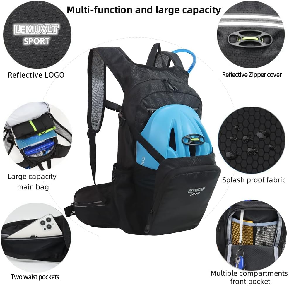 Hiking Daypack 15L Lightweight Waterproof Backpack
