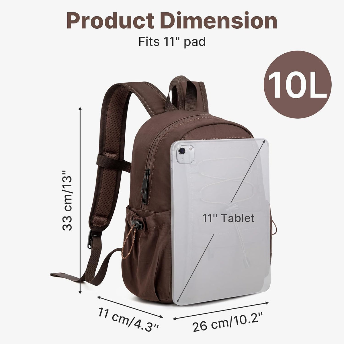 G4Free 10L Small Backpack for Women Men