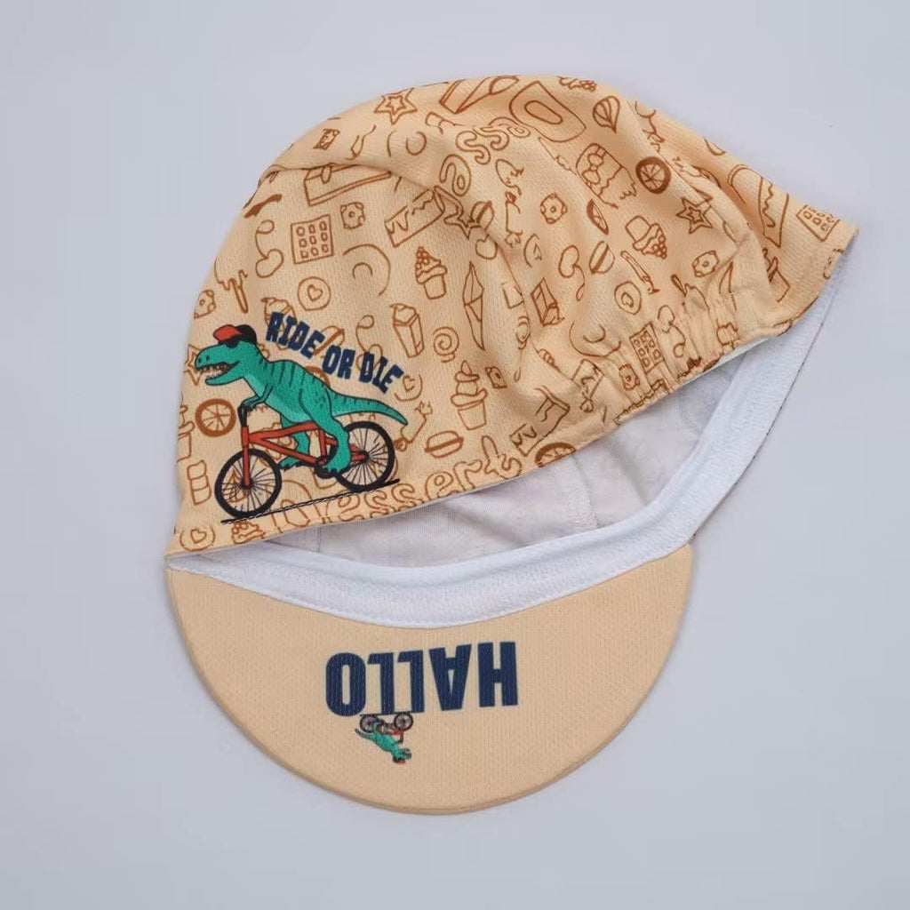 Funny Cycling Cap - Polyester Cartoon Cycling Hat-Under Helmet - Cycling Helmet Liner Breathable&Sweat Uptake