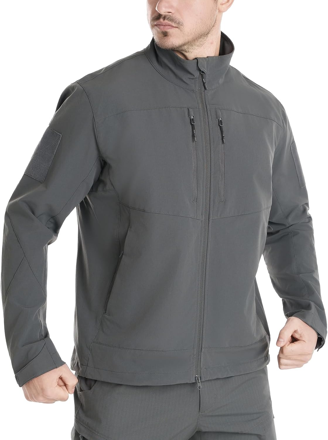 Men's Lightweight Tactical Jacket 4-Way Stretch,Waterproof