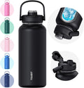 TOURIT 24 oz Insulated Stainless Steel Water Bottle, Obsidian