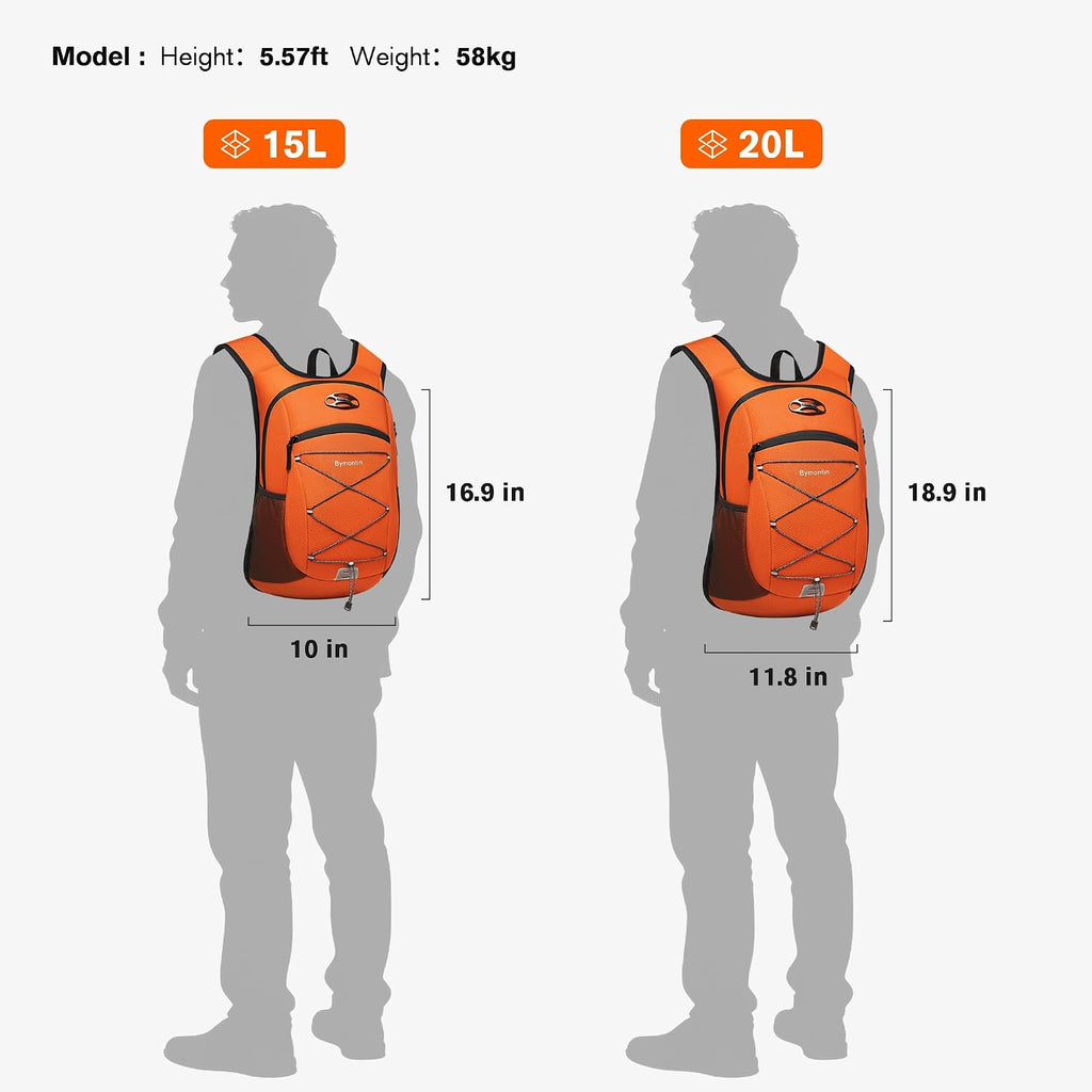 Ultra-Light Soft Hiking Daypack With Cushioned Breathable Back Panel